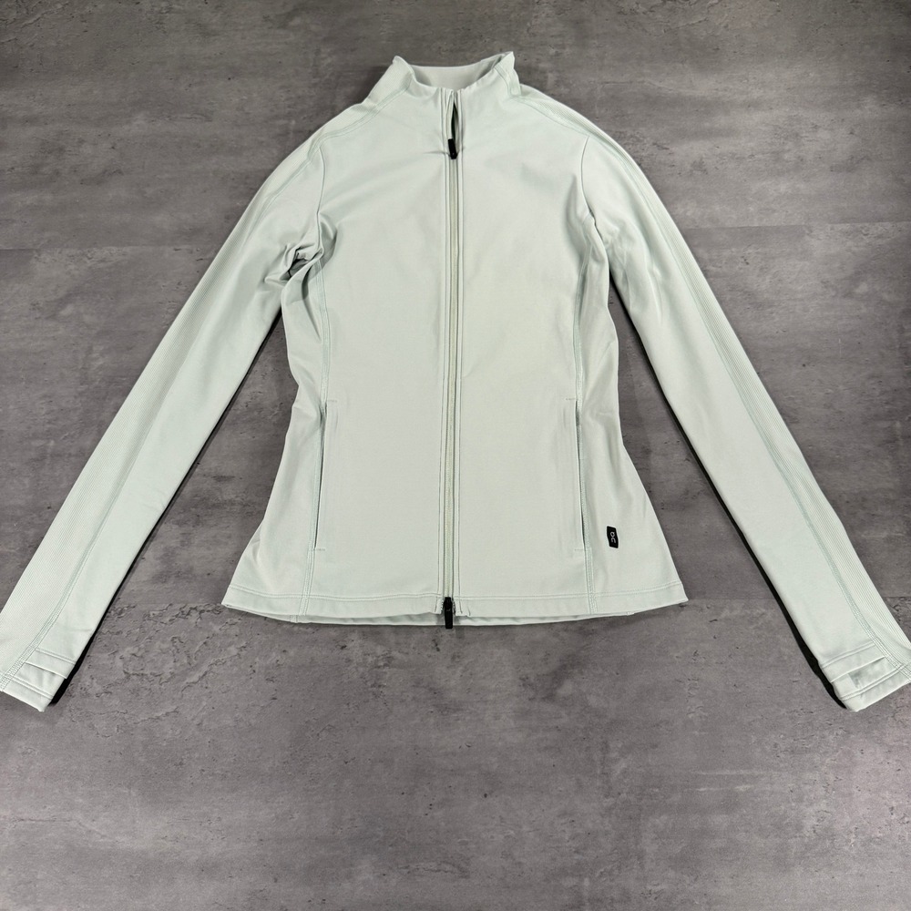 On Cloud Running Jacket Small Studio Jacket Mineral Green 4-Way Stretch Training